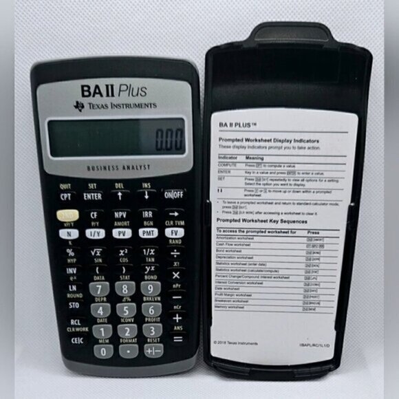 Texas Instruments BAII Plus Business Analyst Calculator - Picture 1 of 8